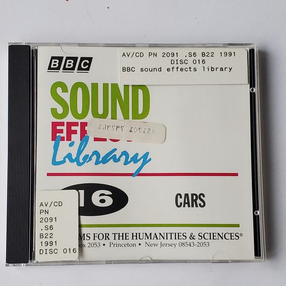 BBC Sound Effects Library International Disc 16 Cars CD 1991 - Picture 1 of 3